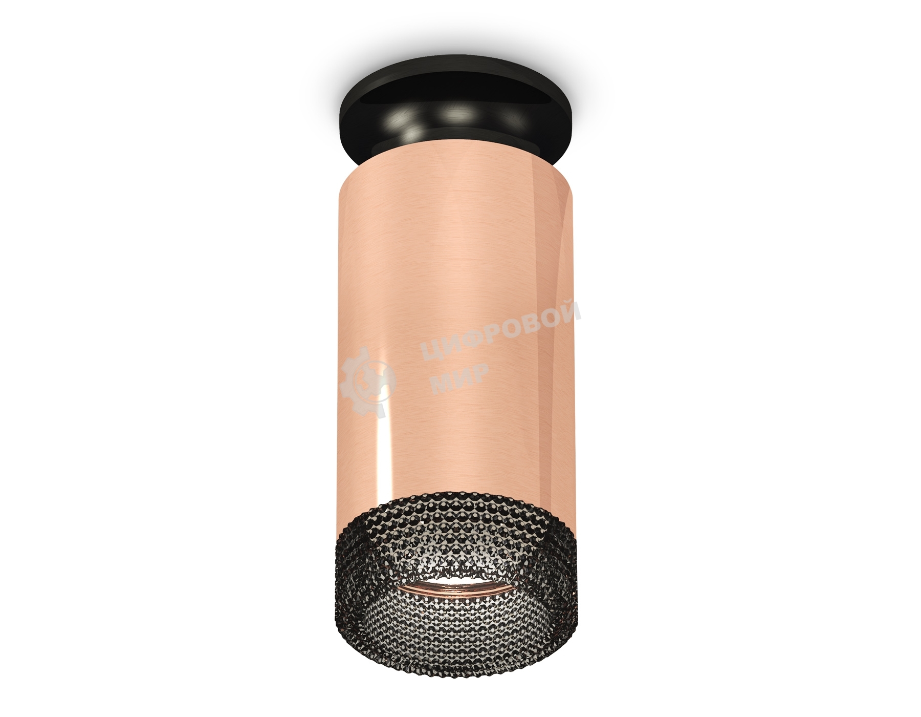 Светильник Ambrella Light XS6326102 PPG/PBK/BK золото розовое полированное/черный полированный/тонированный MR16 GU5.3