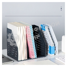 Лоток вертикальный Deli 79003Gray 3 отд. складной A5 200х150х180мм серый, пластик
