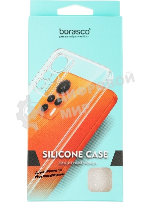 Чехол (клип-кейс) BoraSCO для Apple iPhone 15 Plus прозрачный
