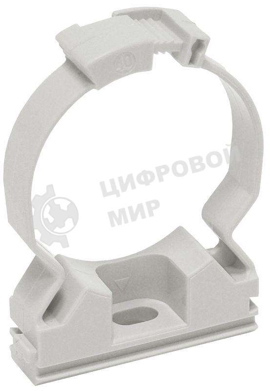 Держатель хомутный для труб CFC25 d25 сер. IEK CTA10MP-CFC25-K41-100