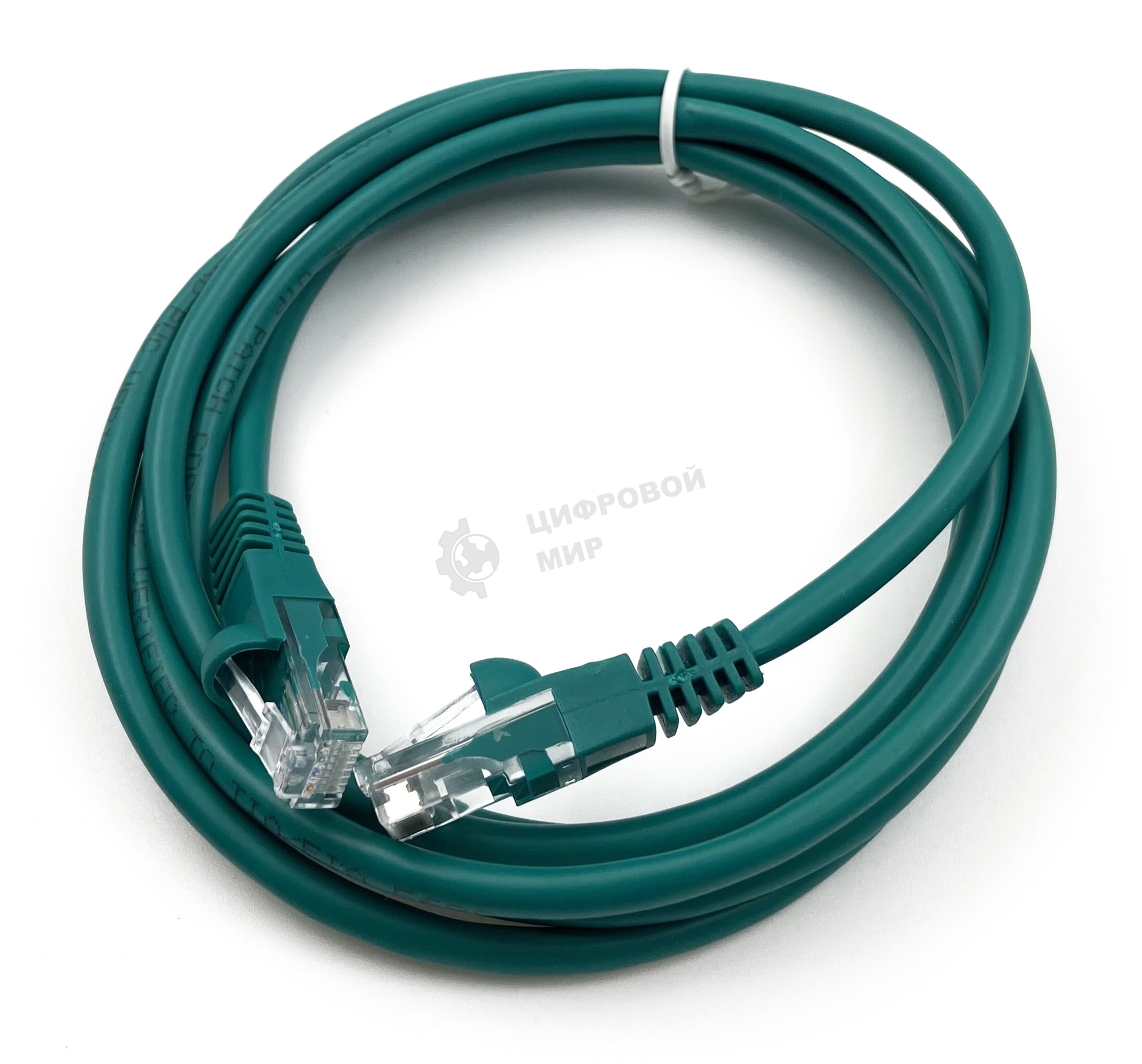 Патч-корд Buro UTP cat.5e 2м зеленый RJ-45 (m)-RJ-45 (m)