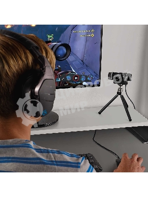 Веб-камера Logitech C922 Pro Stream 1920x1080, 30 кадр/с, USB Type-A, микрофон (2 шт, шумоподавление), автоматическая фокусировка, автоосвещение, универсальное крепление