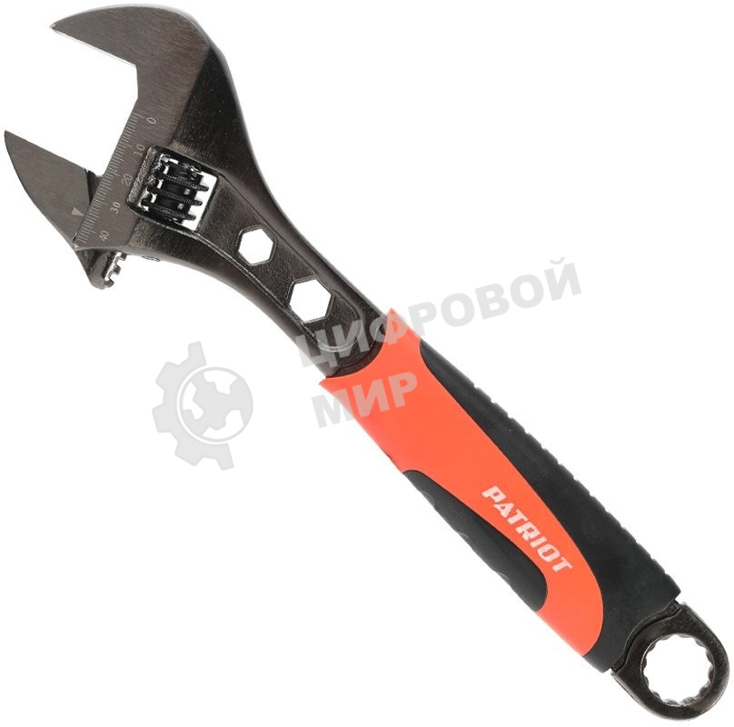 Ключ разводной Patriot AWF-300, обрезиненная ручка, 300/35 мм