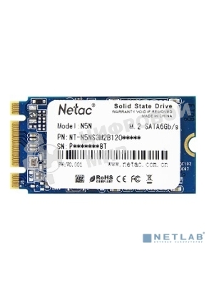 Накопитель SSD Netac N5M, 512Gb, mSATA, R/W 540/490