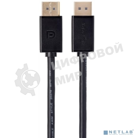 Кабель соединительный Telecom TCG715-2M DP-DP 1.2V 4K@60Hz 2м, медь