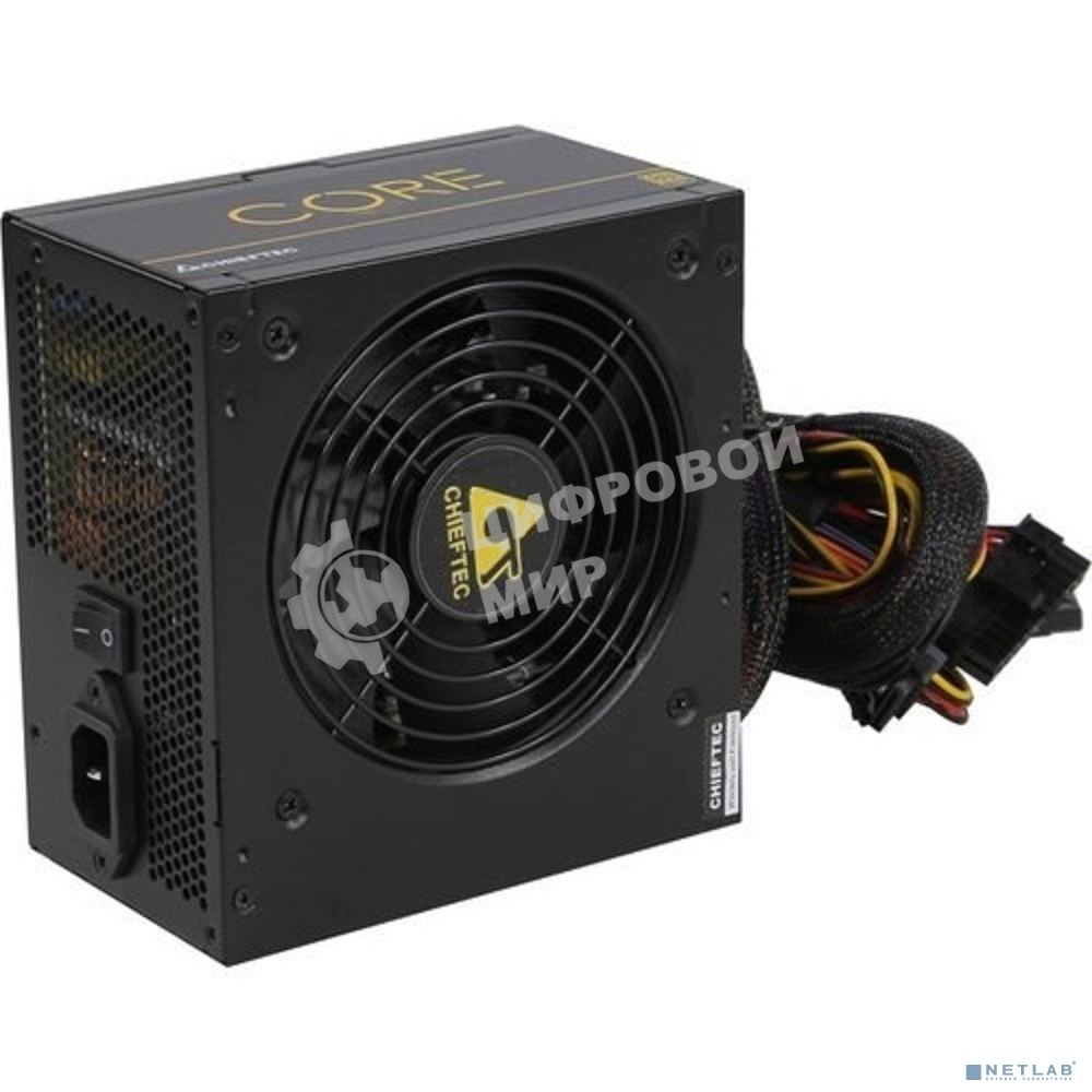 Блок питания Chieftec BBS-500S-Bulk, 500Вт, 80 PLUS Gold,120мм, черный