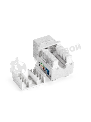 Модуль-вставка Keystone Jack RJ-45 ExeGate KJ-8P8C-U-C6-90-110 (Кат.6, неэкранированная, 90 градусов, IDC 110)