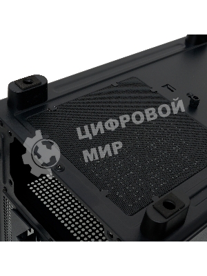 Компьютерный корпус HSPD F510, Panoramic Mid Tower, черный, TG, 0.5 SPCC, 3x120мм ARGb ATX, mATX, mITX 180/280/160мм 1x2.5