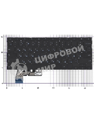 Клавиатура для ноутбука Asus Chromebook C223N черная