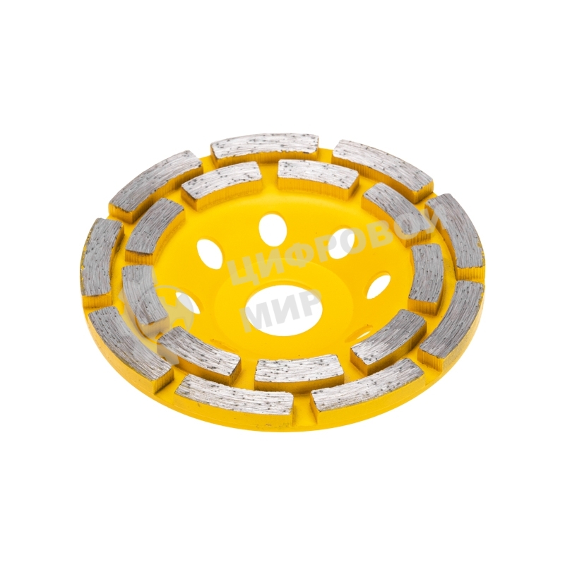 Чашка алмазная шлифовальная Kranz двухрядная, 115х22,2 мм