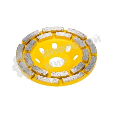 Чашка алмазная шлифовальная Kranz двухрядная, 115х22,2 мм