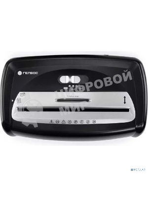 Шредер Heleos УД15-2 черный/серебристый (секр.Р-2) ленты 12лист. 15лтр. скобы пл.карты