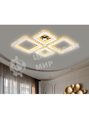 Потолочный светодиодный светильник Ambrella light FA1726/4 CH хром 3000K/4200K/6400K 108W 690*550*100 (ПДУ РАДИО 2.4G)