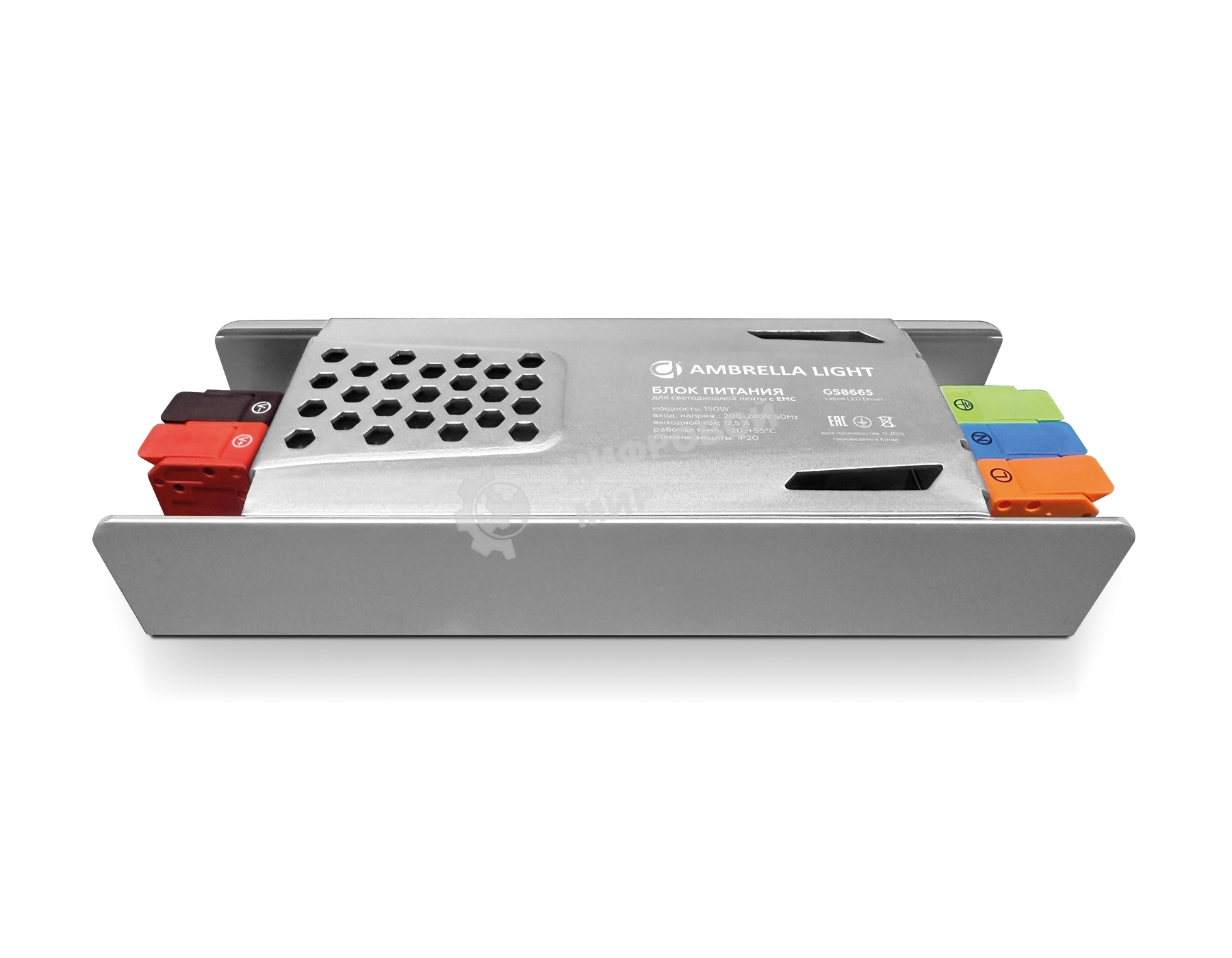 Блок питания GS8665 12V 150W 12,5A IP20 200-240V EMC 166*58*28