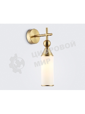 Настенный светильник Ambrella light LH55280 BS/FR латунь/белый матовый E14 max 40W 140*80*310