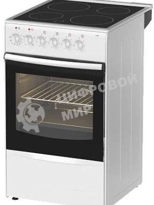 Плита электрическая Darina B 3607 W белый/черный, конфорок 4 шт, духовка 50 л, 50 см x 85 см x 56 см