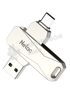 Флешка USB Netac U782C NT03U782C-128G-30PN dual USB 3.0+TypeC 128Gb, retail version