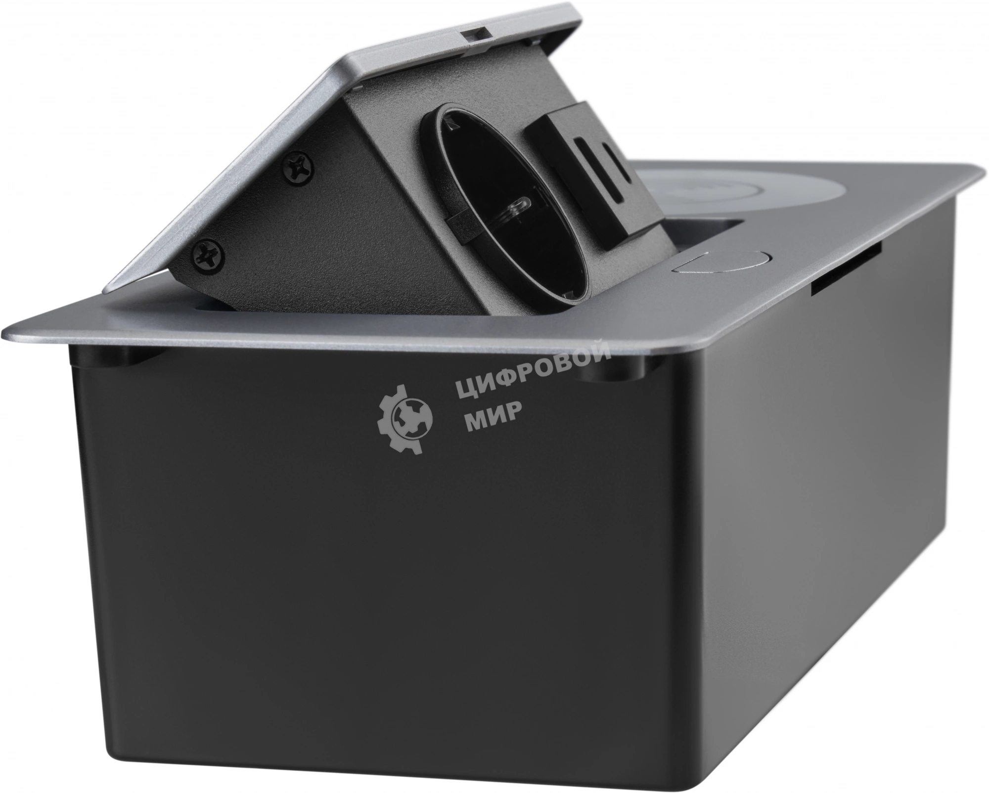 Розетка Cactus CS-SOCKET-USBA/C-WLESS для столешницы серебристый