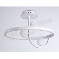 Потолочный светодиодный светильник Ambrella light FL66261/1+3 WH белый 56W 3000K-6400K+G9/3 D500*358 (ПДУ ИК)