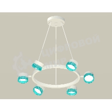 Светильник Ambrella light XB9191251/6 SWH/BL белый песок/голубой GX53 (C9191, N8488)