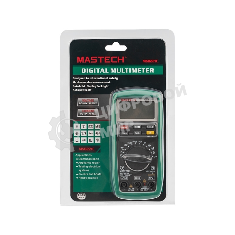 Универсальный мультиметр MASTECH MS8221С 13-2056