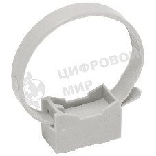 Держатель хомутный для труб со стяжкой CFF1 d16-32 сер. IEK CTA10MP-CFF132-K41-100