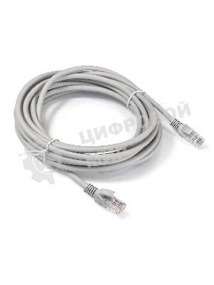 Патч-корд LSZH ExeGate EX290422RUS UTP-RJ45-RJ45-5e-10M-LSZH-GY, UTP, cat.5e, 10м, серый