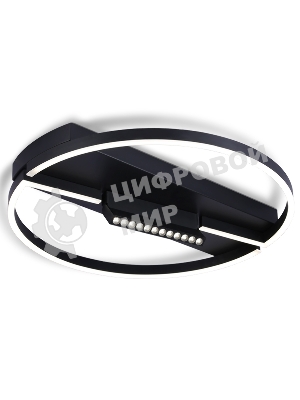 Светильник Ambrella light FL51460/1+1 BK черный  72W 3000K-6400K+4200K D600*110 (ПДУ РАДИО 2.4G)