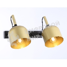 Светильник Ambrella light TR97106/2 GD/BK золото/черный E27*2 max 40W D130*223*273