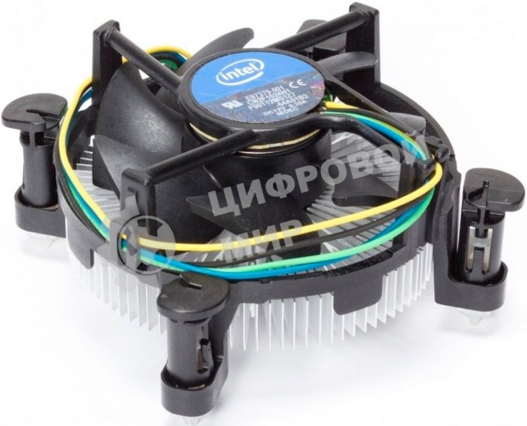 Кулер Intel E97379серебристый/черный 90мм алюминий 2500rpm 27db 4-pin 73W 58мм