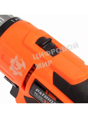 Дрель-шуруповерт Patriot FS 306, 300 Вт, 35 Нм, щеточный