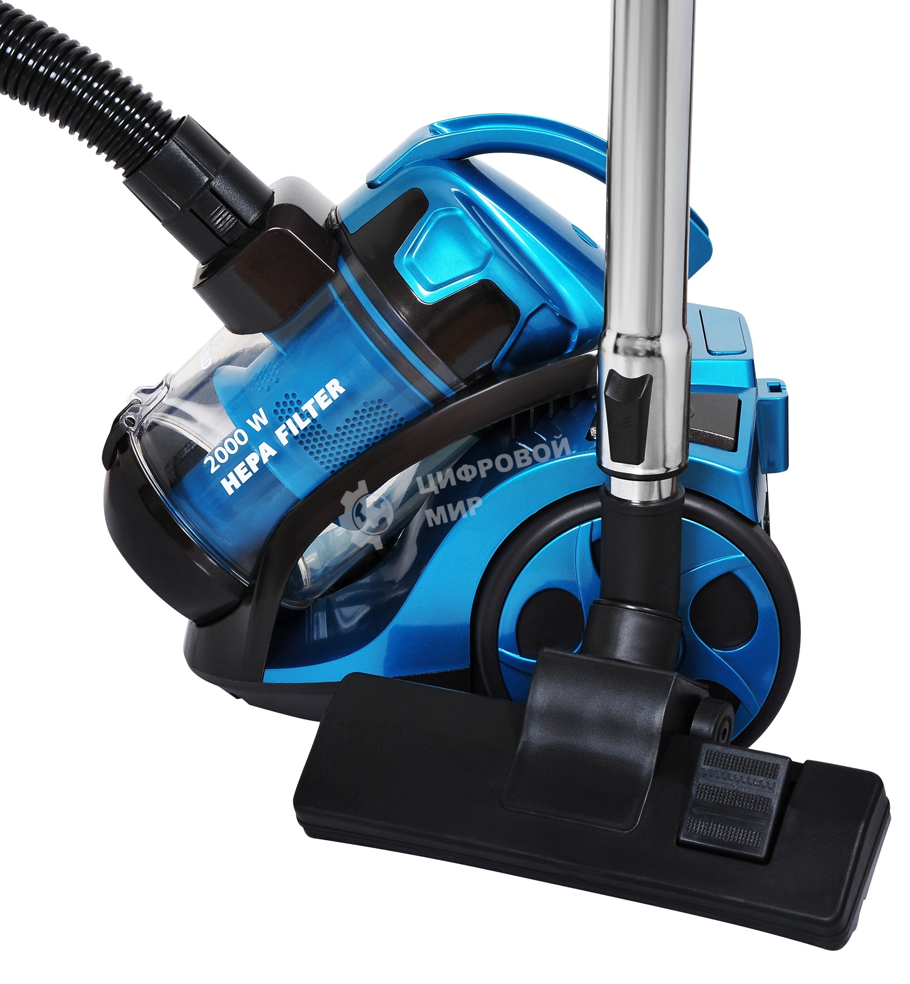 Пылесос Starwind SCV5630 голубой/черный, 350/2000 Вт, уборка сухая, пылесборник контейнер 2.5 л