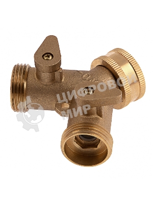 Разветвитель Palisad 2-х канальный, регулируемый, внешняя и внутренняя резьба 3/4