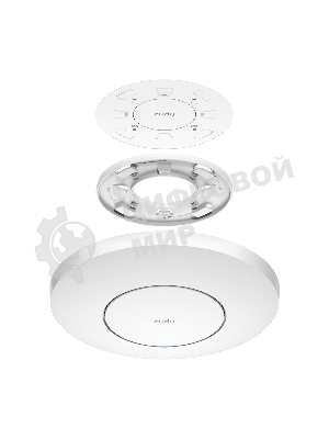Точка доступа AX3000 Dual Band Ceiling Mount Wi-Fi 6 Access Point, Chipset MT7981, 802.11ax/ac/a/b/g/n, 2402Mbps at 5GHz + 574Mbps at 2.4GHz, 1 x 2.5G RJ45 Port, MU-MIMO, Support 12V DC or 802.3at PoE or Passive PoE, Internal Antennas, 48V passive PoE adapter included, Cudy Mesh Support
