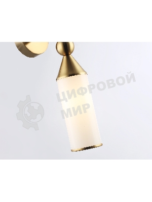 Настенный светильник Ambrella light LH55280 BS/FR латунь/белый матовый E14 max 40W 140*80*310