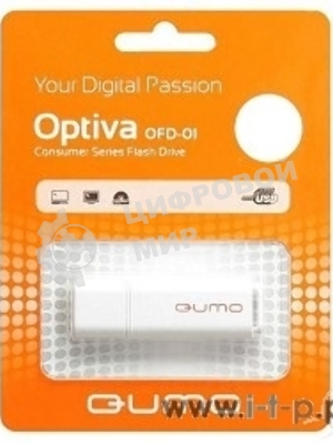 Флешка USB 2.0 QUMO 64Gb Optiva 02 белый
