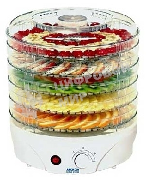Сушка для фруктов и овощей Аксион Т 33 5под. 190Вт белый