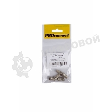 Разъем антенный на кабель PROconnect, штекер F для кабеля RG-6, (5шт.) (пакет)