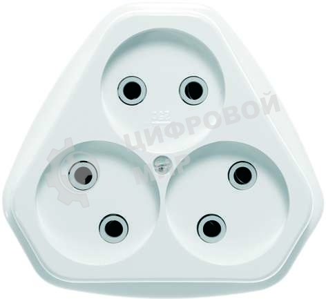 Розетка Кунцево-Электро 3-м СП 10А IP20 РС10-394