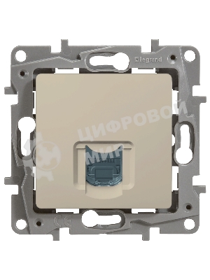 Розетка компьютерная RJ45 кат. 5 UTP, сл. кость ETIKA