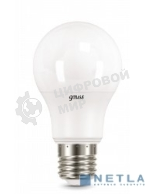 Лампа светодиодная Gauss LED A60 10W E27 920lm 4100K 1/10/50