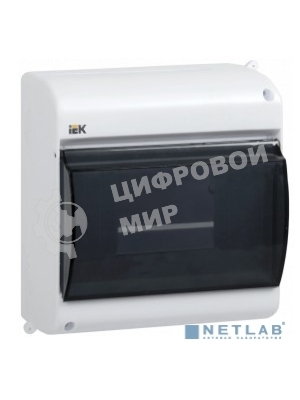 Бокс ОП КМПн 2/6 для 6 авт. выкл. прозр. крышка IP30 IEK MKP42-N-06-30-09