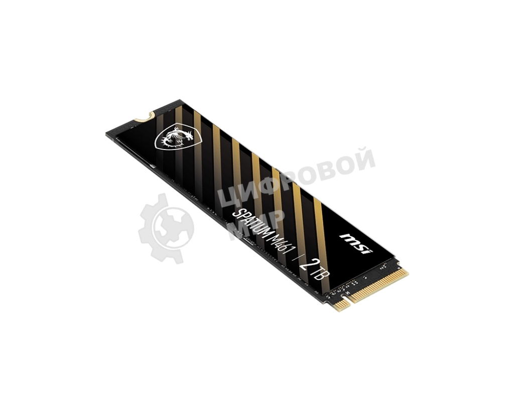 Накопитель SSD MSI SPATIUM M461, 2TB, M.2 2280, PCIe 4.0 x4, NVMe, R/W 5000/4200