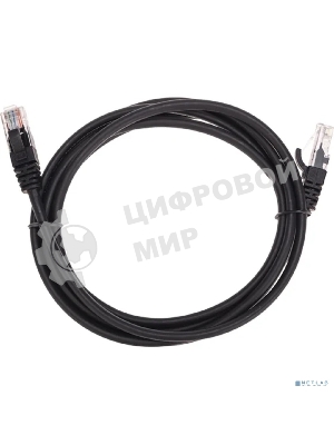 Патч-корд U/UTP Rexant CAT 5e, RJ45-RJ45, 26AWG, ZH нг(А)-HF, черный, 2 м