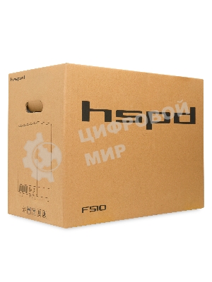 Компьютерный корпус HSPD F510, Panoramic Mid Tower, черный, TG, 0.5 SPCC, 3x120мм ARGb ATX, mATX, mITX 180/280/160мм 1x2.5