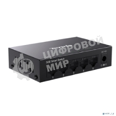 Коммутатор облачный управляемый Tenda TEG2205D 5x1 Гбит/с, настольный, металлический корпус