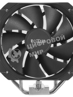 Кулер PCCooler Paladin 400 S115X/1200/1700/AM4 (20 шт/кор, TDP 200W, PWM FAN, 4 тепловые трубки 6мм, 800-1600RPM, 18-28,6dBa)