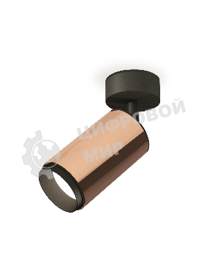 Светильник Ambrella Light XM6326021 PPG/PBK золото розовое полированное/черный полированный MR16 GU5.3 (A2210, C6326, N6121)