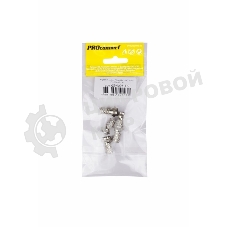 Разъем антенный на кабель PROconnect штекер F для кабеля RG-6, (5шт.) (пакет)