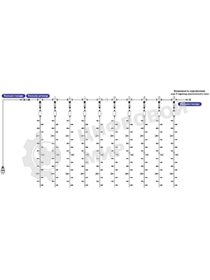 Гирлянда Neon-night Айсикл (бахрома) светодиодный, 5,6 х 0,9 м, с эффектом мерцания,черный провод 